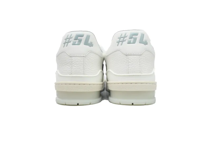 Louis Vuitton LV Trainer Sneaker White Grey Signature 1A8WAY