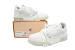 Louis Vuitton LV Trainer Sneaker White Grey Signature 1A8WAY