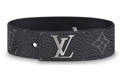 Louis Vuitton LV Slim Bracelet Monogram Eclipse Black 01