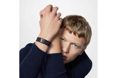 Louis Vuitton LV Slim Bracelet Monogram Eclipse Black 02