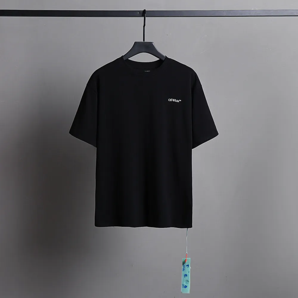Ckwear Off-White T-shirt Black 2679