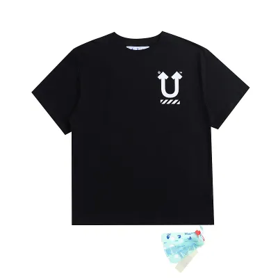 Ckwear Off-White T-shirt Black 2683 01