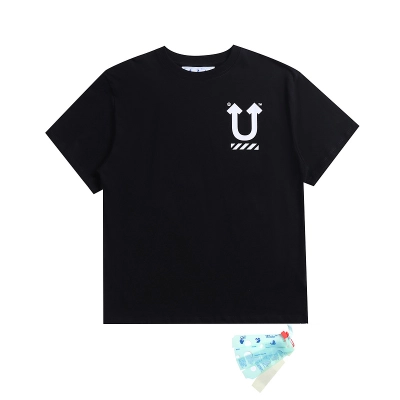 Ckwear Off-White T-shirt Black 2683 01