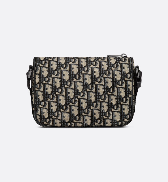 Dior Mini Saddle Bag with Strap Beige/Black 
