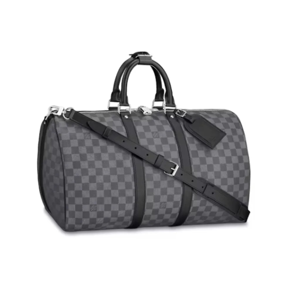 Louis Vuitton Keepall Bandouliere Damier Graphite 55 Black/Graphite