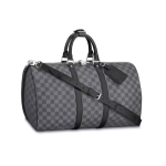 Louis Vuitton Keepall Bandouliere Damier Graphite 55 Black/Graphite