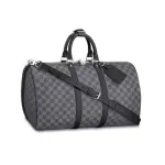 Louis Vuitton Keepall Bandouliere Damier Graphite 55 Black/Graphite