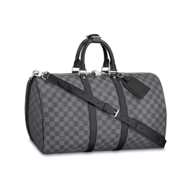 Louis Vuitton Keepall Bandouliere Damier Graphite 55 Black/Graphite 01