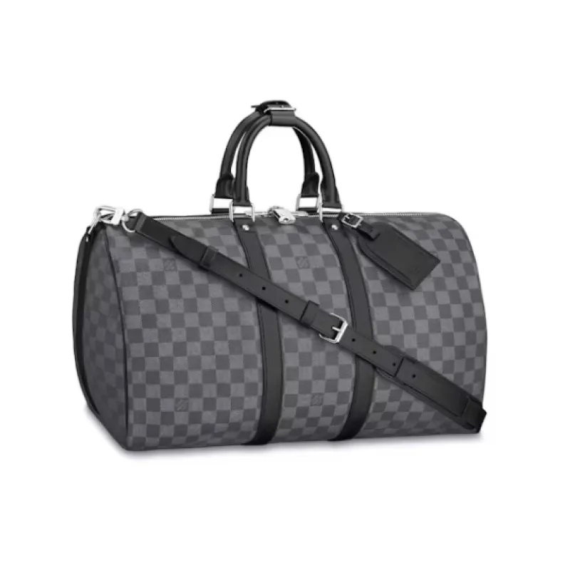 Louis Vuitton Keepall Bandouliere Damier Graphite 55 Black/Graphite