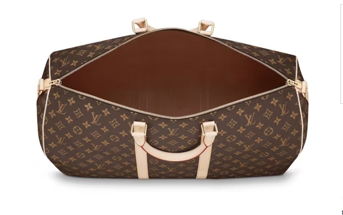 Louis Vuitton Keepall Bandouliere Monogram 55 Brown