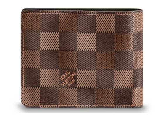 Louis Vuitton Wallet Slender Damier Ebene Brown