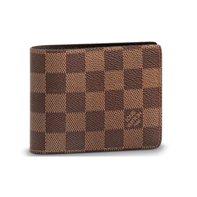 Louis Vuitton Wallet Slender Damier Ebene Brown 01