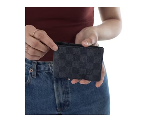 Louis Vuitton Wallet Slender Damier Graphite Gray Black