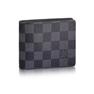 Louis Vuitton Wallet Slender Damier Graphite Gray Black 01