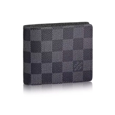 Louis Vuitton Wallet Slender Damier Graphite Gray Black 01