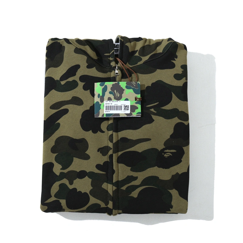BAPE Cloro Camo Shark Full Zip Hoodie Green