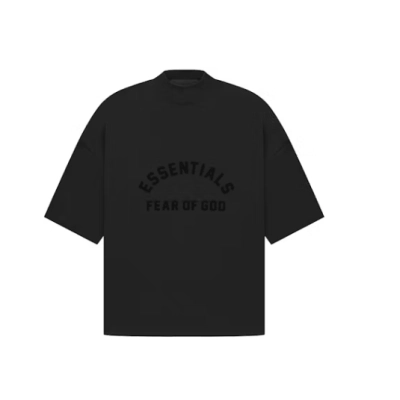 Fear of God Essentials Arch Logo Tee Jet Black 01