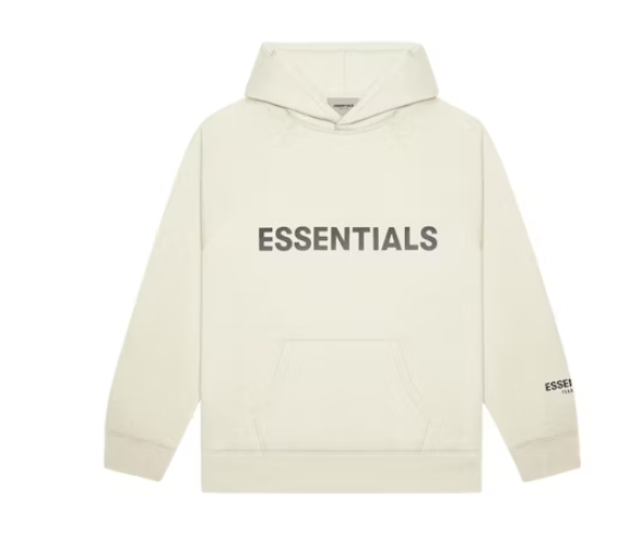 Fear of God Essentials Pullover Hoodie Applique Logo Buttercream