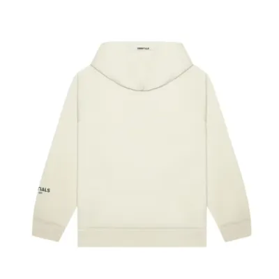 Fear of God Essentials Pullover Hoodie Applique Logo Buttercream 02
