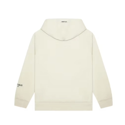 Fear of God Essentials Pullover Hoodie Applique Logo Buttercream 02