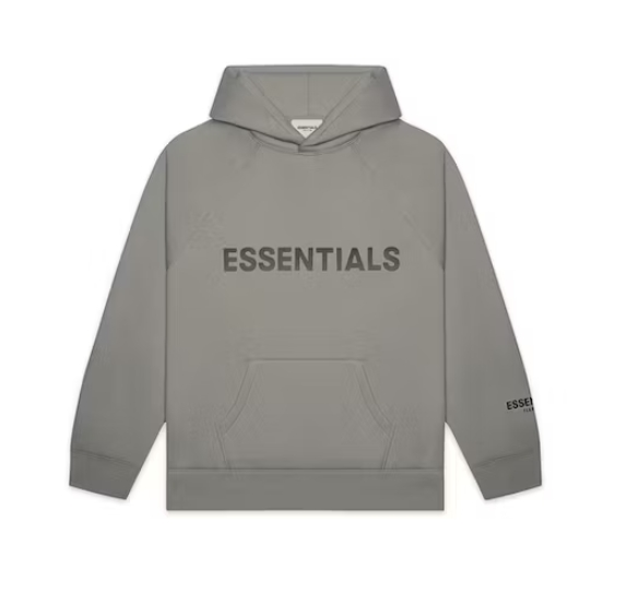 Fear of God Essentials Pullover Hoodie Applique Logo Cement