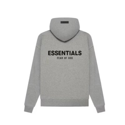Fear of God Essentials Hoodie Dark Oatmeal 01