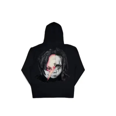 Revenge Trippie Arch Logo Hoodie Black 02