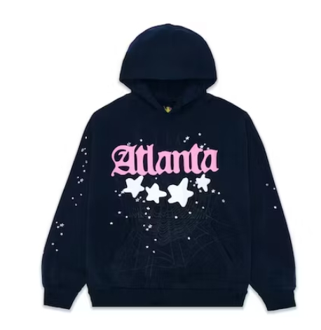 Sp5der Atlanta Hoodie Navy