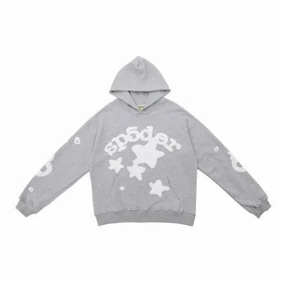Sp5der Beluga Hoodie Heather Grey 01