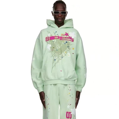 Sp5der SP5 Mint Hoodie Mint 02