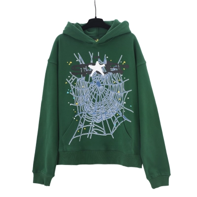 Sp5der Web Hoodie Hunter Green 02