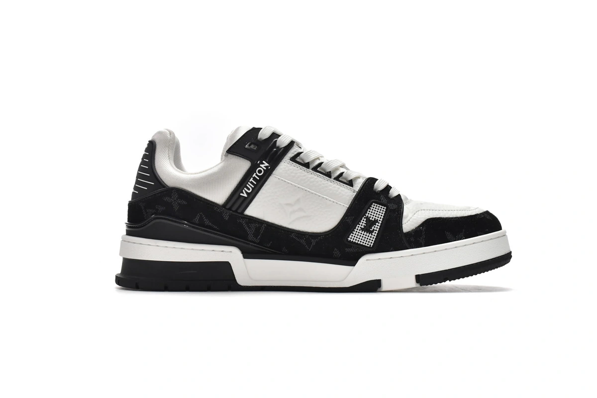 Louis Vuitton LV Trainer White Black 1A9JG9