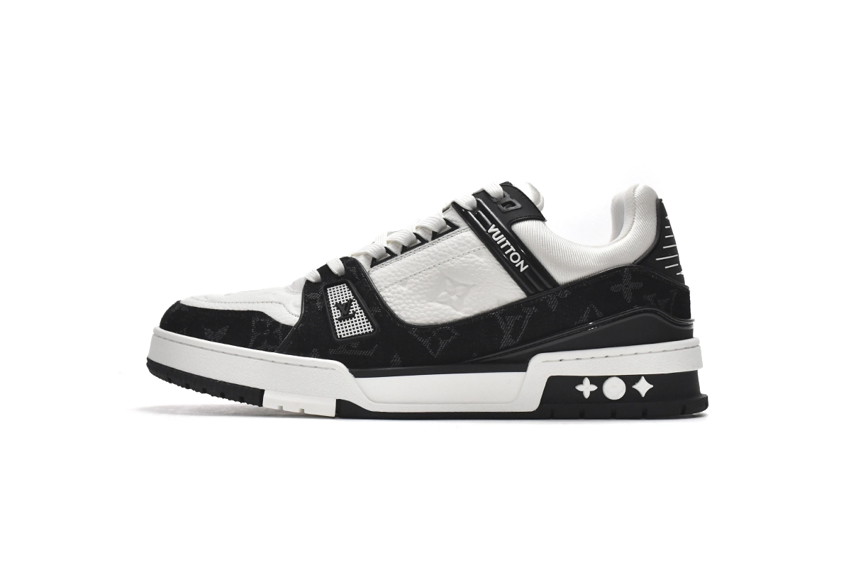 Louis Vuitton LV Trainer White Black 1A9JG9