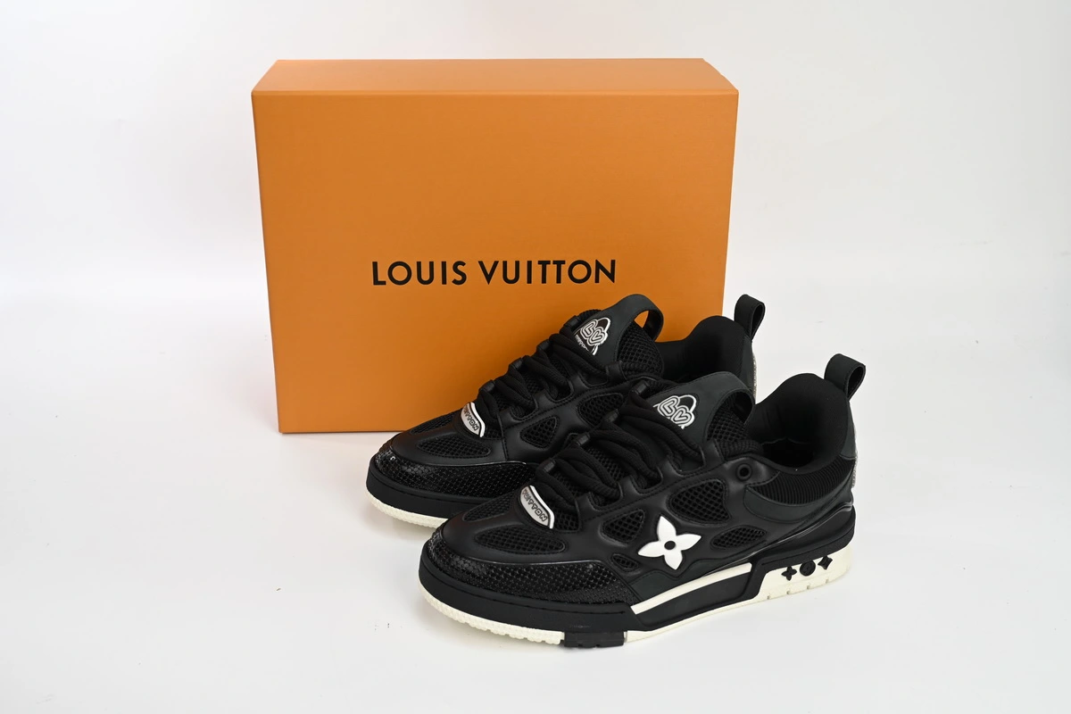 Louis Vuitton LV Skate Sneaker Black White 1AARR1