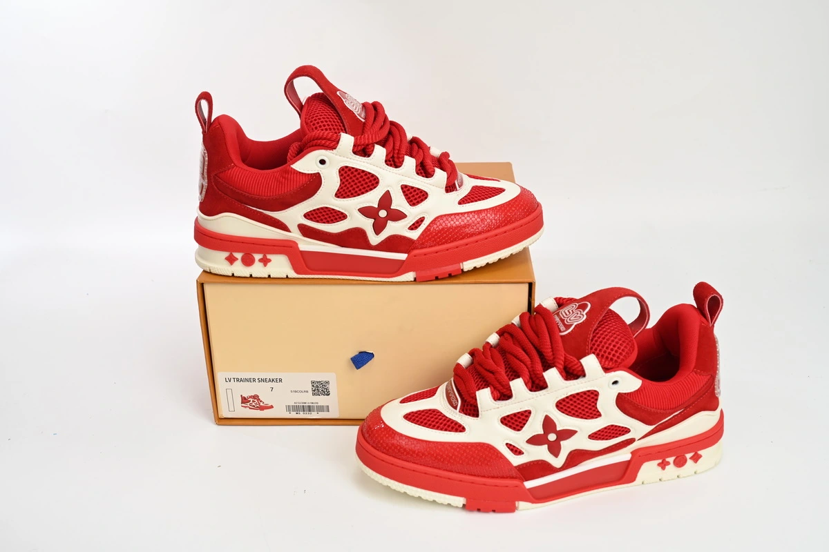 Louis Vuitton LV Skate Sneaker Red White 1AARS5