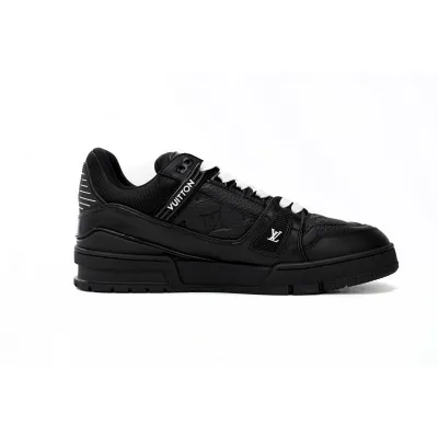 Louis Vuitton LV Trainer Black Embossed Monogram 1AARER 02