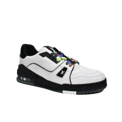 Louis Vuitton LV Trainer Black White 1A9ADA 02