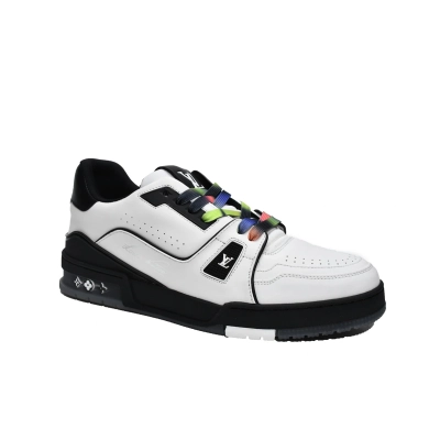 Louis Vuitton LV Trainer Black White 1A9ADA 02