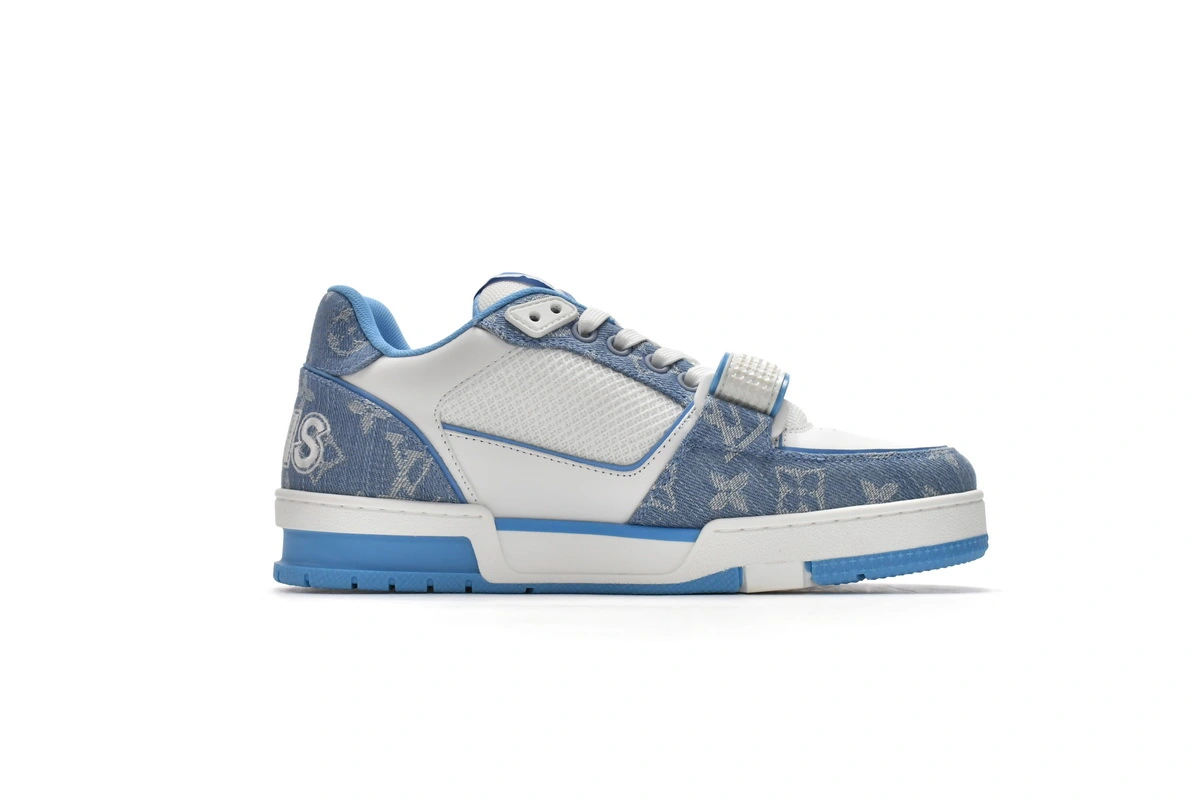 Louis Vuitton LV Trainer Blue Cloth Surface GO0232