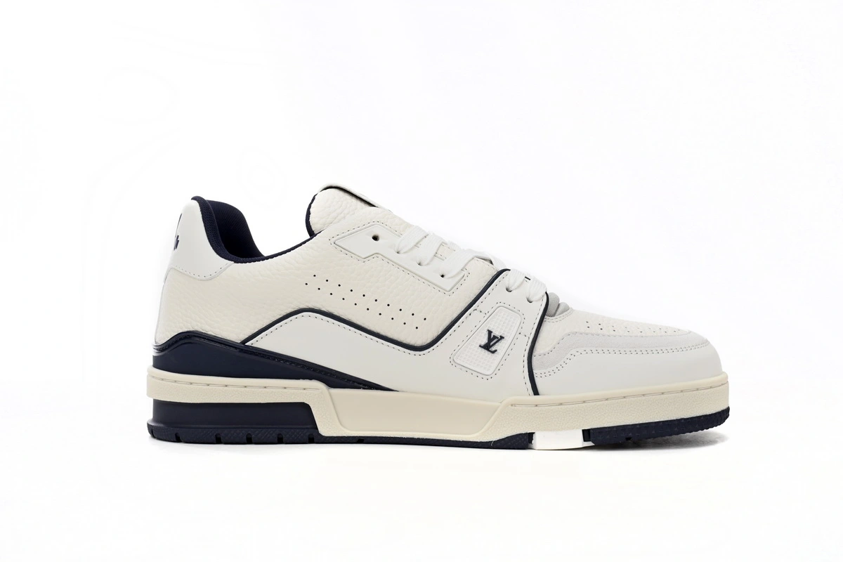Louis Vuitton LV Trainer Marine White 1ABFA9