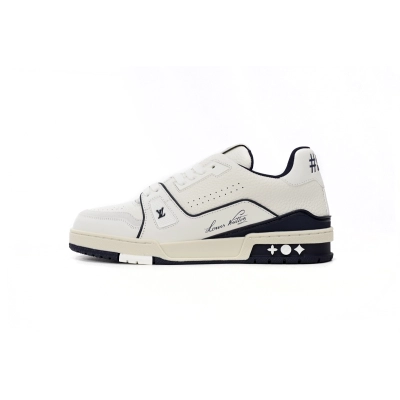 Louis Vuitton LV Trainer Marine White 1ABFA9 01
