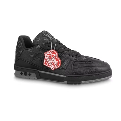 Louis Vuitton LV Trainer x Nigo Black Denim 1A9IPX 01