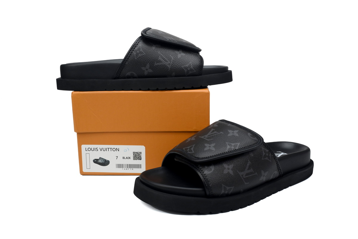 Louis Vuitton Miami Mules Black Presbyopia 