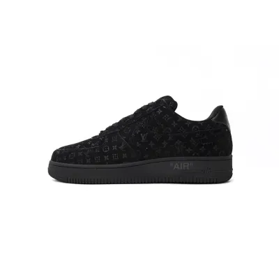 Louis Vuitton Nike Air Force 1 Low By Virgil Abloh Black 1A9VD7 01