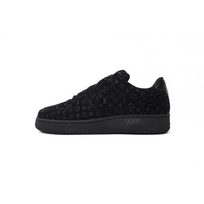 Louis Vuitton Nike Air Force 1 Low By Virgil Abloh Black 1A9VD7 01