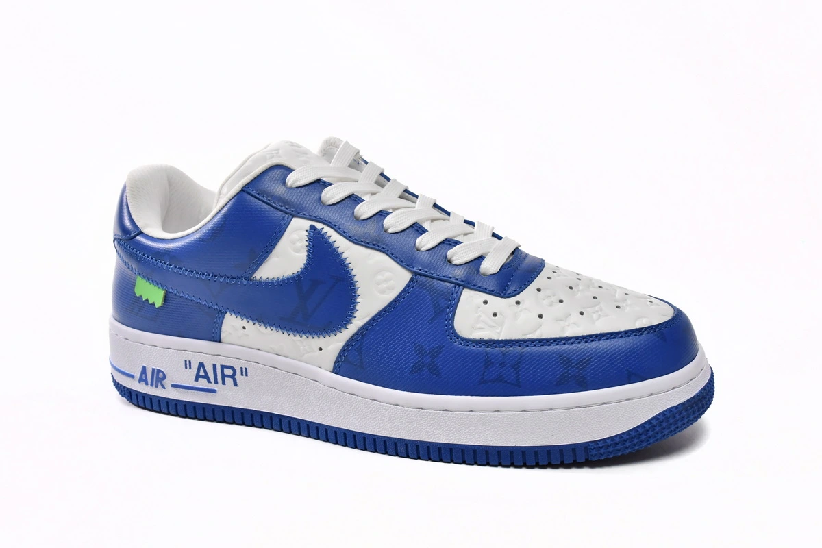 Louis Vuitton Nike Air Force 1 Low By Virgil Abloh White Royal 7108-5