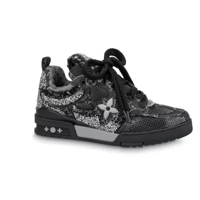 Louis Vuitton Skate Trainer Black Swarovski Monogran 1ABMHV 01