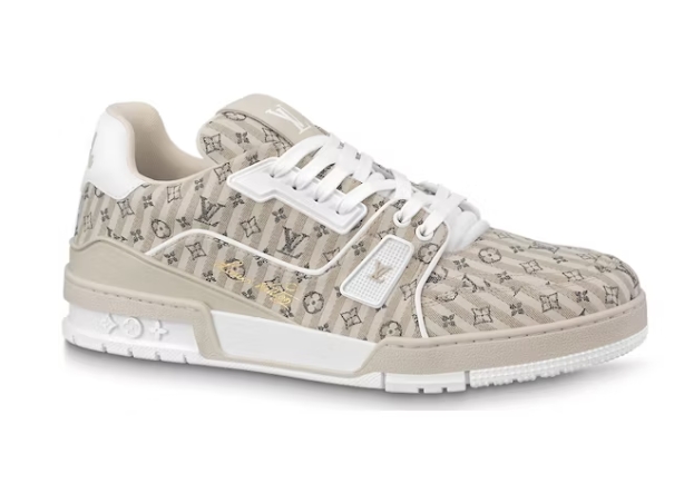 Louis Vuitton Trainer Beige Stripe Monogram 1ABG0H