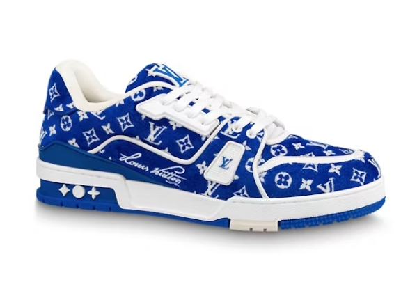 Louis Vuitton Trainer Blue Monogram Textile 1ABFRQ