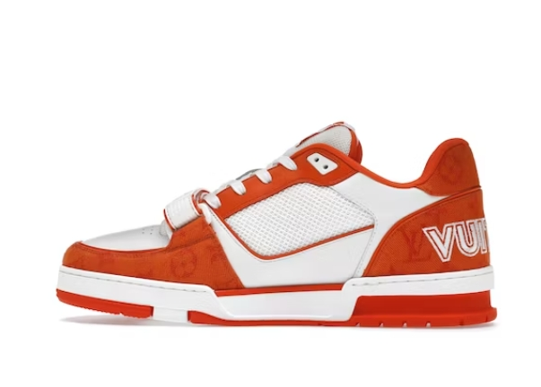 Louis Vuitton Trainer Monogram Denim Orange 1A9ZD6